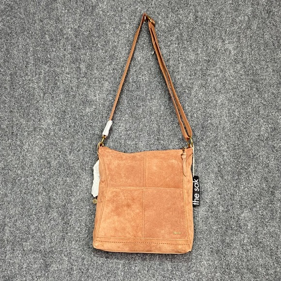 The Sak Handbags - The Sak Lucia Leather Hobo Bag Women's Suede Patchwork Crossbody Purse 107528